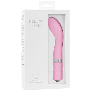 Pillow Talk Sassy G-Spot Massager-Pink 7.75" - The Essence of Desire