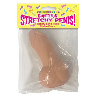 Colorful LITTLE GENIE Super Fun Stretchy Penis game toy, flexible and playful novelty for entertainment and humor purposes.