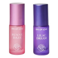 Eye of Love Bloom pheromone perfume roll-on set with two 2ml bottles, featuring floral fragrance and discreet application.