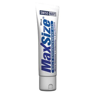 MD Science Max Size Male Enhancement Cream in a 10ml tube, designed for male enhancement and sexual wellness.