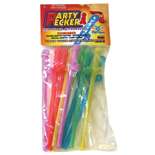 Glow-in-the-dark novelty straws from Kheper Games, 8-pack with colorful, fun design perfect for parties or themed events.