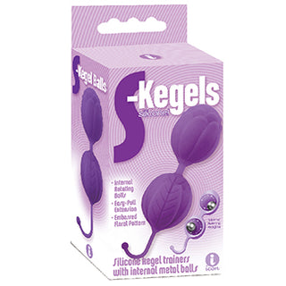 The 9's S Kegels Silicone Kegel Balls-Purple - The Essence of Desire
