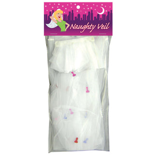 Naughty Veil novelty costume accessory by Kheper Games, featuring a playful sheer veil for adult costume use.