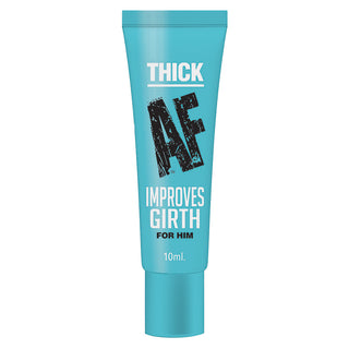 LITTLE GENIE Thick AF Enhancer tube showing 10ml container with product label, designed for improving girth.