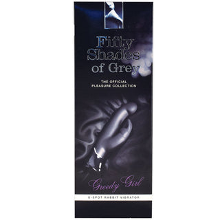 Fifty Shades of Grey Greedy Girl Rabbit-Black 9.5" - The Essence of Desire