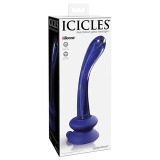 Blue Icicles No 89 dildo by Pipedream, featuring a realistic shape and smooth texture for sensual pleasure.