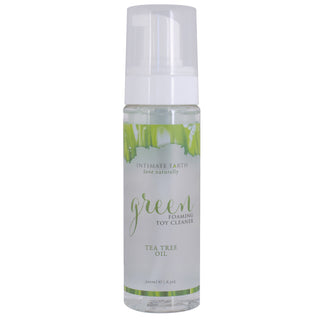 Intimate Earth Foaming Toy Cleaner-Green Tea Tree 6.3oz - The Essence of Desire
