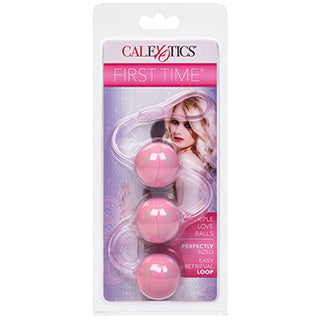 First Time Love Balls Triple Lover-Pink - The Essence of Desire