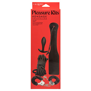 Fetish Bondage Collection pleasure kit by CAL EXOTICS featuring restraints, blindfolds, and accessories for BDSM play.