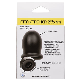 Boundless FTM Stroker 2-inch gender affirmation device by CAL EXOTICS, featuring textured interior for enhanced sensation.