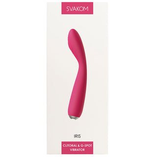Svakom Iris Clit & G-Spot Vive-Plum Red - The Essence of Desire