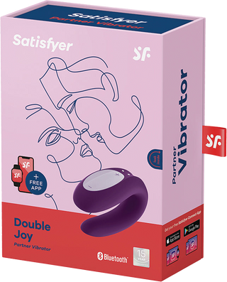 Satisfyer Double Joy Violet adult wellness product, body-safe and beginner friendly
