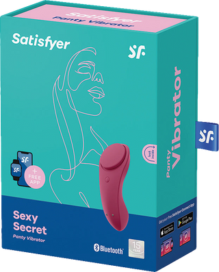 Satisfyer Sexy Secret Panty Vibrator-Wine Red adult wellness product, body-safe and beginner friendly