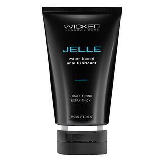 Wicked Jelle Waterbased Anal Lubricant 4oz - The Essence of Desire
