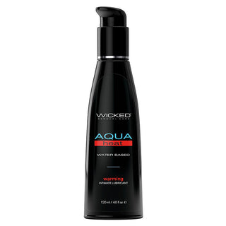 Wicked Aqua Heat Waterbased Warming Sensation 4oz - The Essence of Desire