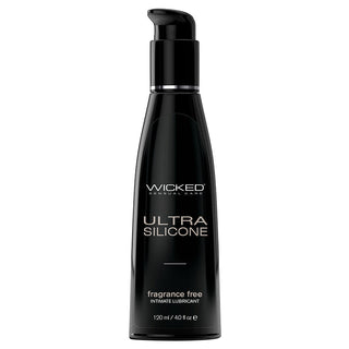 Wicked Ultra Silicone Lube Fragrance Free 4oz - The Essence of Desire