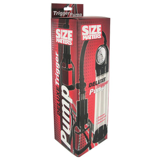 Size Matters Deluxe Trigger Penis Pump - The Essence of Desire