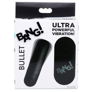 Bang Vibrating Bullet with Remote Control-Black - The Essence of Desire