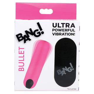 Bang Vibrating Bullet with Remote Control-Pink - The Essence of Desire